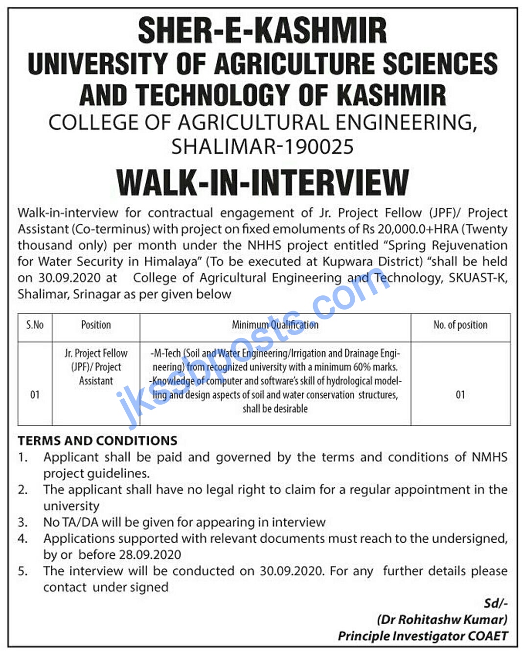 Jobs in various districts of J&K Jobs in J&K Government Jobs Jobs