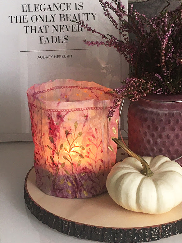 Herbst DIY - Upcycling Windlicht selber basteln