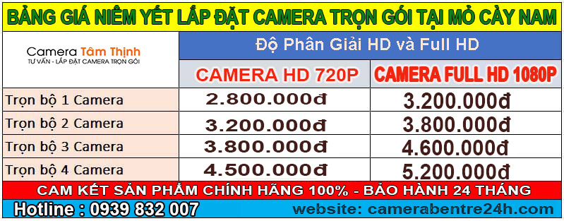 dịch vụ lắp đặt camera tại huyện mỏ cày nam