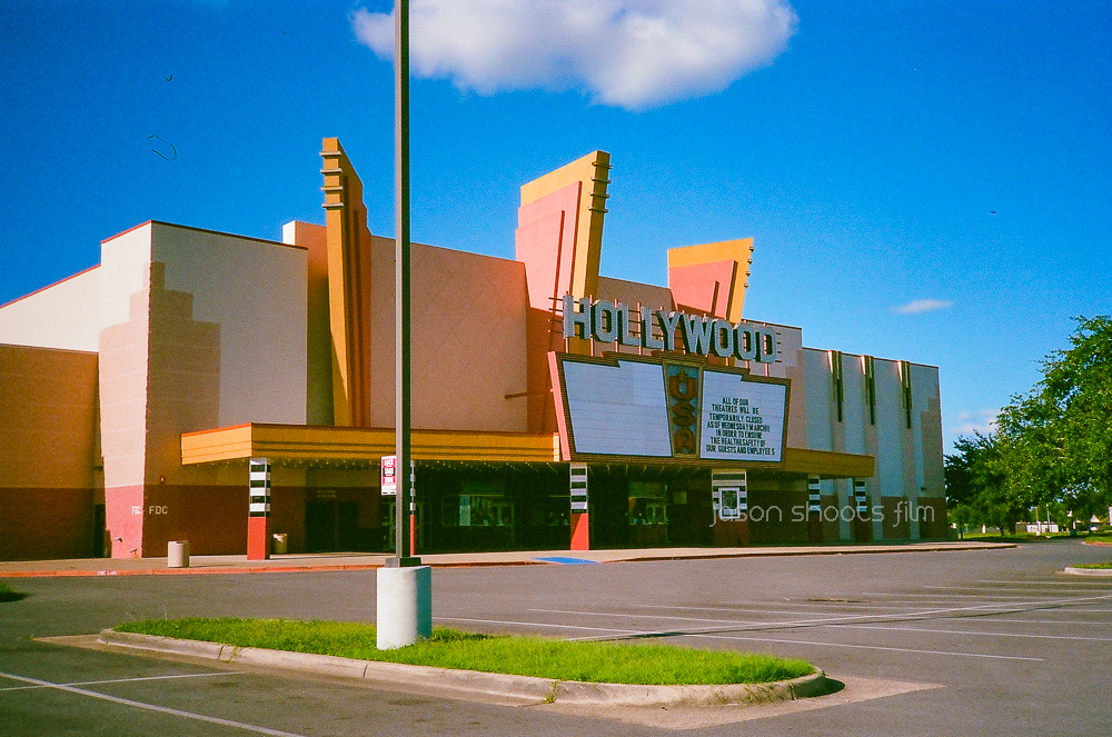 Jason Shoots Film Hollywood Movie Theater Closed During The Pandemic