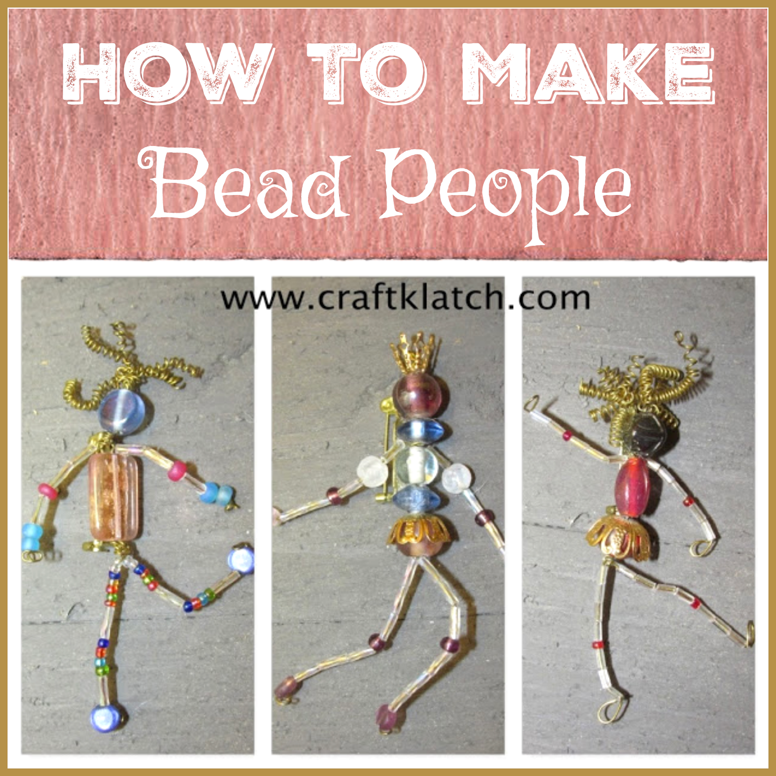 How to Make Bead People Craft Tutorial Craft Klatch