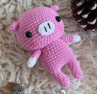 PATRON GRATIS CERDO AMIGURUMI 46665 🐖