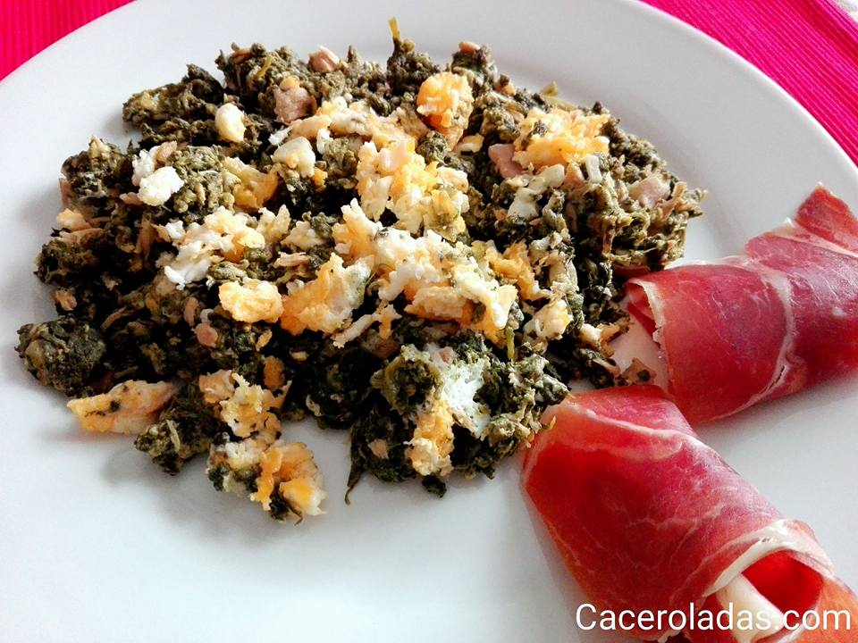 Espinacas salteadas con huevo | CACEROLADAS: Espinacas salteadas con huevo