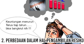 Perbedaan Dalam hal Pengambilan Resiko antara karyawan dan pengusaha