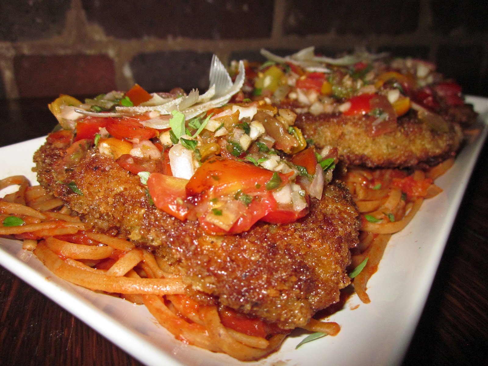 Haute + Heirloom Revamped Bruschetta Chicken with Pesto Marinated