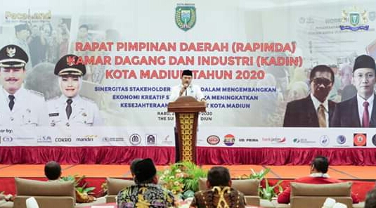 Rapimda Kadin Kota Madiun, Walikota Madiun Ajak Pengusaha Besar Bantu Pelaku Usaha Kecil