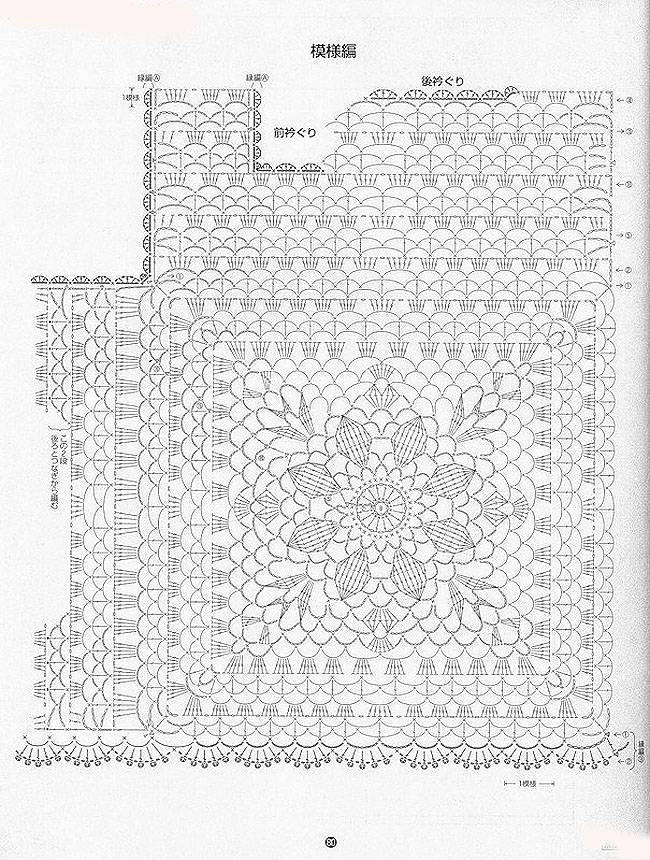 ergahandmade Crochet Top + Diagram