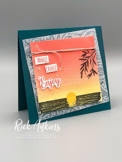 Learn how to create the perfect sunset card background for your card making needs.  Rick Adkins Independent Stampin' Up! Demonstrator
