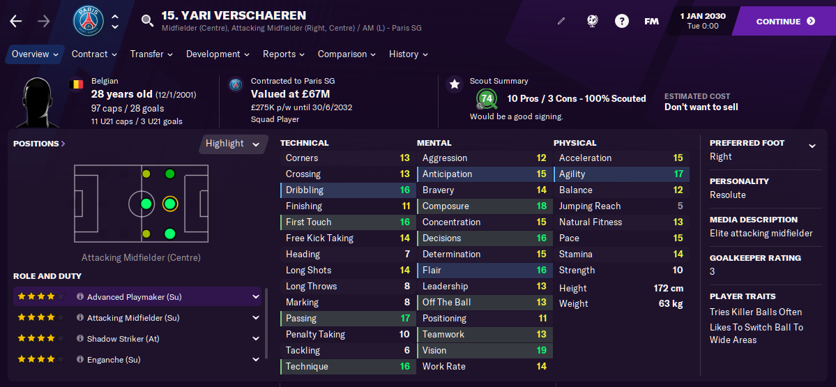Yari Verschaeren FM2021 Yari Verschaeren FM2021