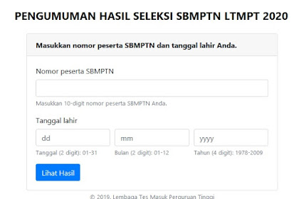 Pengumuman SBMPTN LTMPT UI 2021-2022