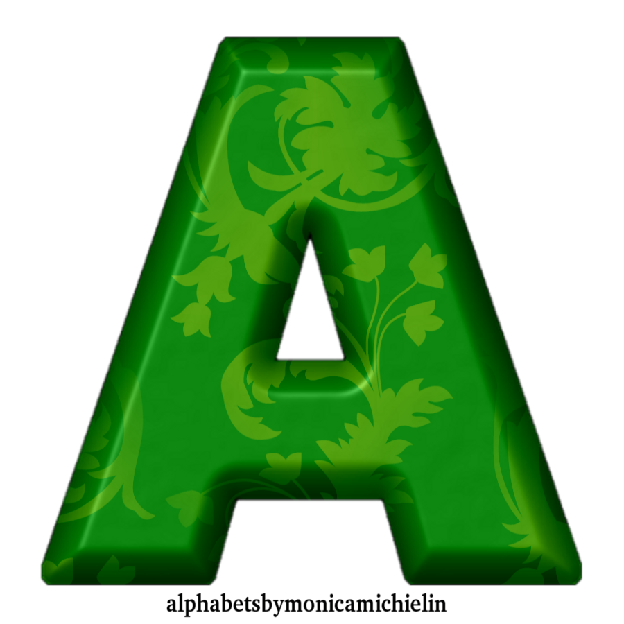 Alfabeto Verde Para Imprimir - MODISEDU
