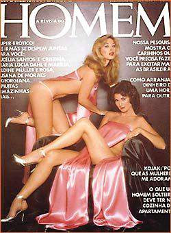 Confira as fotos de Aldine Miller e Rosa, capa da Revista Homem de junho de 1978!