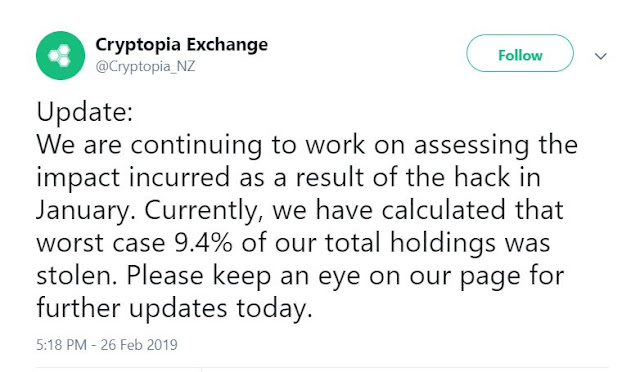 Cryptopia exchange hack