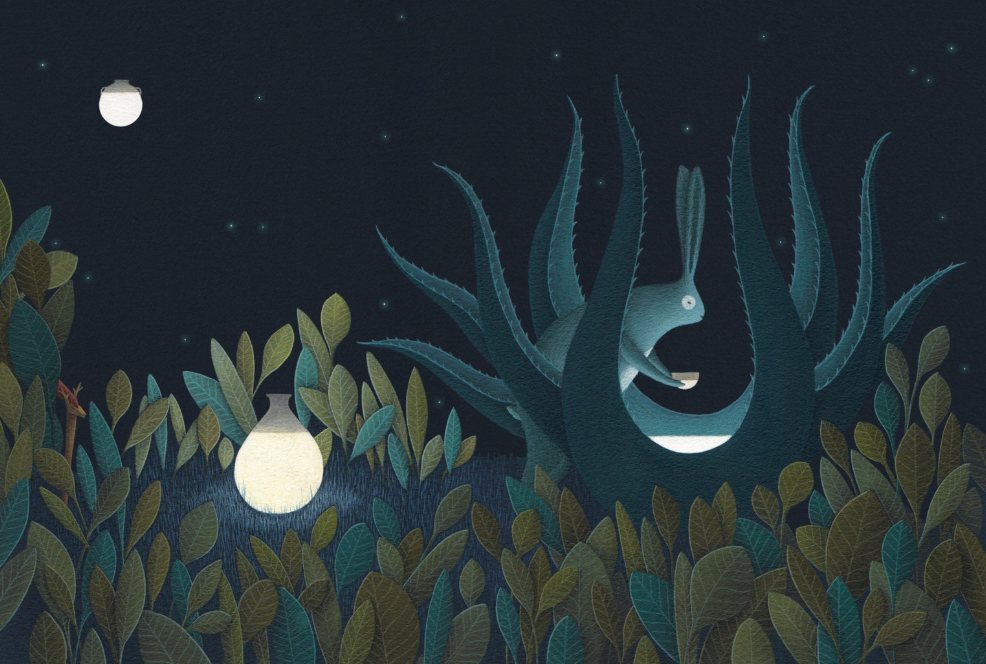 La leyenda del conejo en la luna, ilustrado por David Álvarez. Hola Zacatlán Entretenimiento La leyenda del conejo en la luna, ilustrado por David Álvarez. Hola Zacatlán Entretenimiento