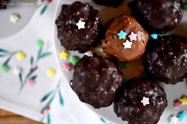 Granatsplitter - Gefüllte Puddingkekse mit Schokoglasur