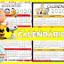 Calendário colorido para imprimir