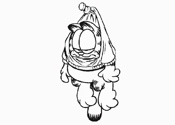 garfield face coloring pages - photo #27