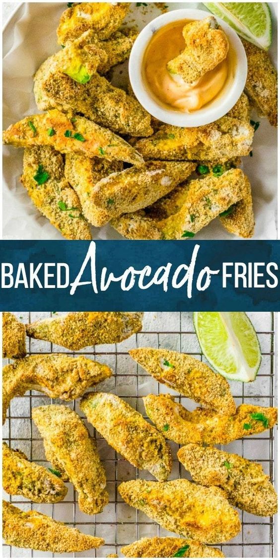 We love these Healthy Baked Avocado Fries when we are craving something crispy and “fried” but don’t want the calories. These Baked Fried Avocado Sticks have all the good fats and none of the guilt. We love this fun and easy side the entire family will devour. We love these Healthy Baked Avocado Fries when we are craving something crispy and “fried” but don’t want the calories. These Baked Fried Avocado Sticks have all the good fats and none of the guilt. We love this fun and easy side the entire family will devour.