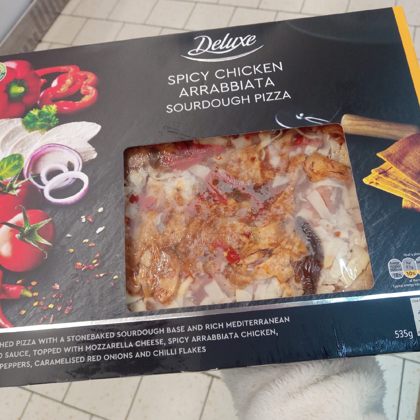 Supersupergirl's Food Reviews Lidl Spicy Chicken arrabiata sourdough pizza