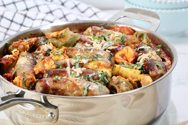 One-Pot Tortellini with Sausage and Zucchini