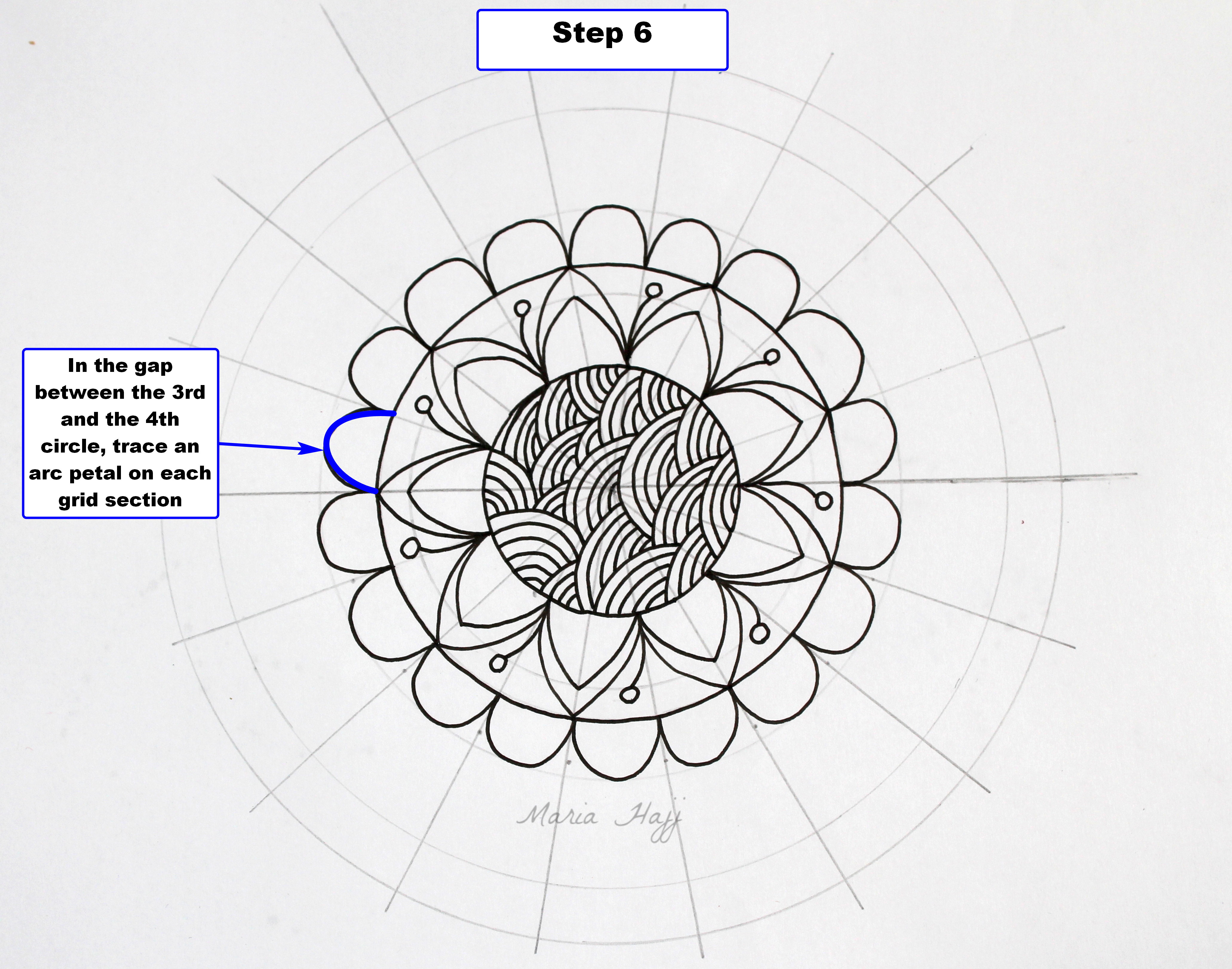 Mandala art #16- Step by step tutorial for beginners- How to draw a Mandala