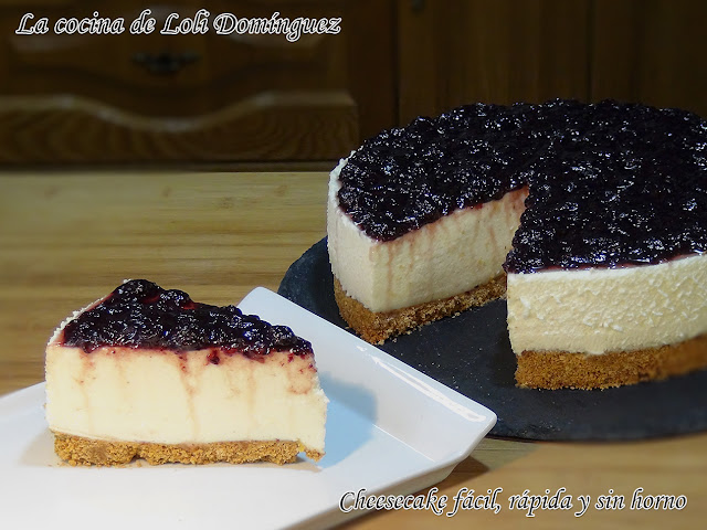 Cheesecake fácil, rápida y sin horno