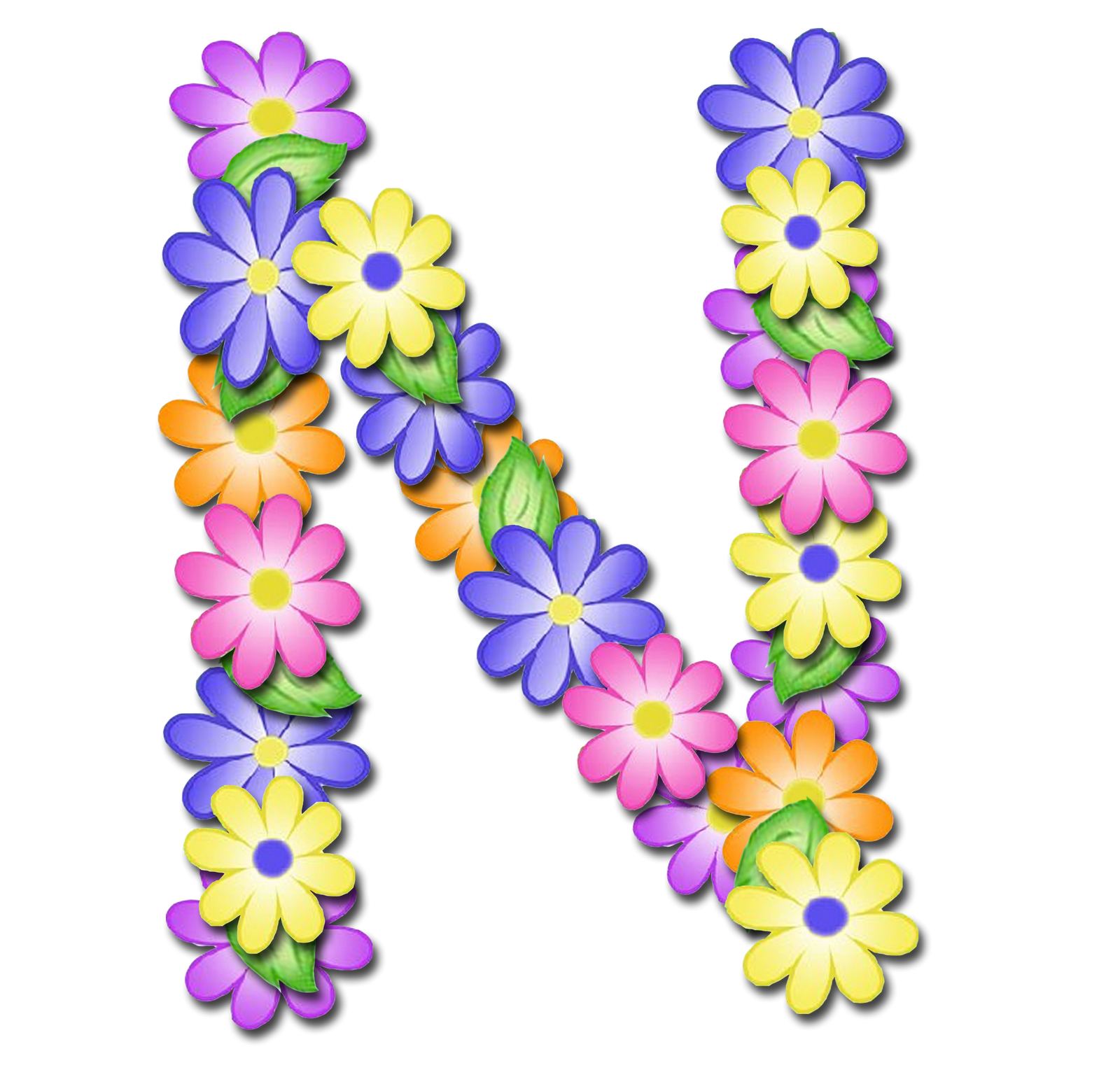 ALFABETO DE PRIMAVERA LETRAS EM PNG MUITO LINDO! LETRAS EM PNG COM