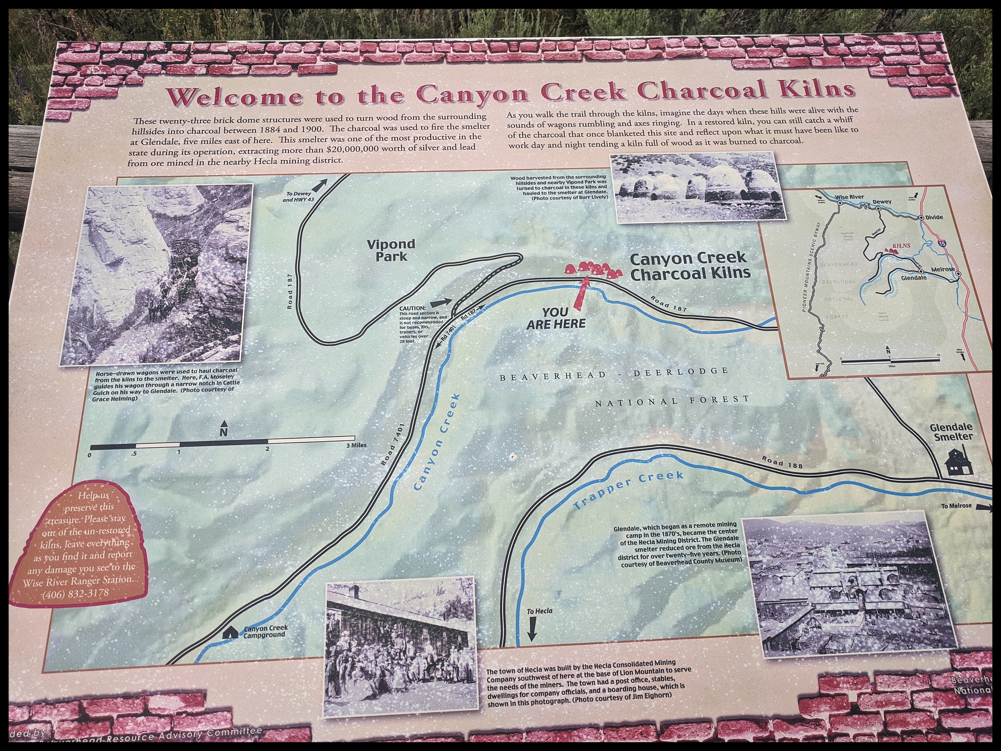 Canyon Creek Old Charcoal Mines and Guest Ranch by Melrose Montana in