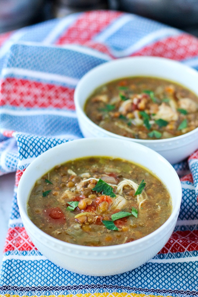 Chicken and Lentil Soup (Instant Pot) Karen's Kitchen Stories