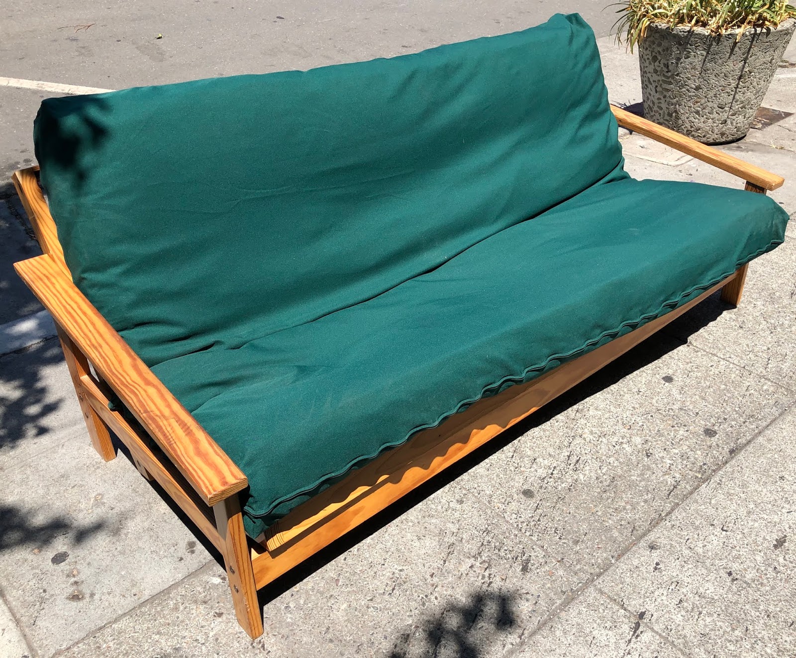 UHURU FURNITURE & COLLECTIBLES SOLD 99335 Pine Full Size Futon 80.5