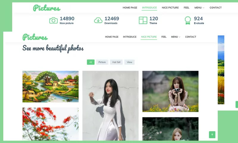 Showpict Premium Blogger Template Free Download