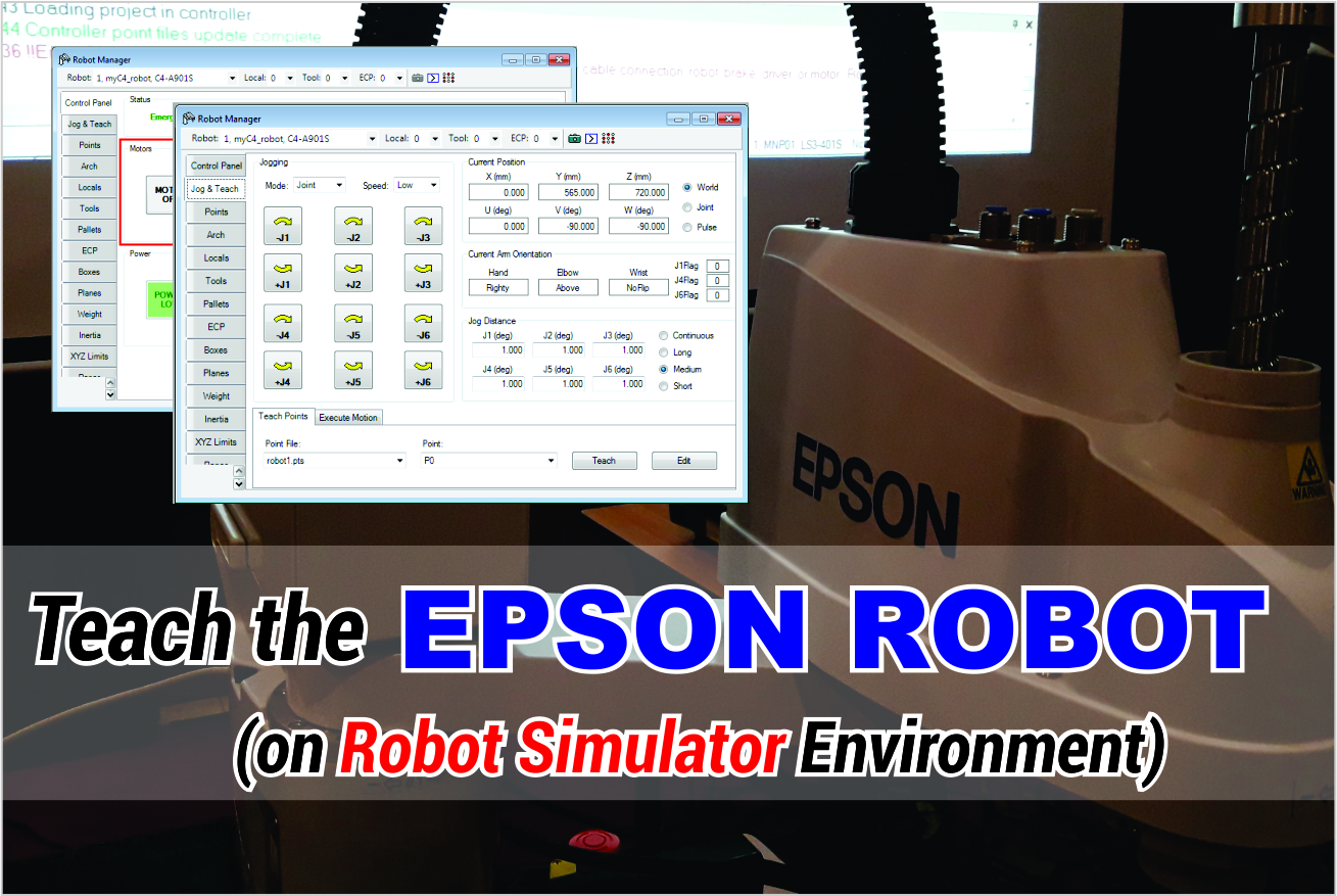 EPSON Robot Teaching (On Robot Simulator Environment) Robotics University