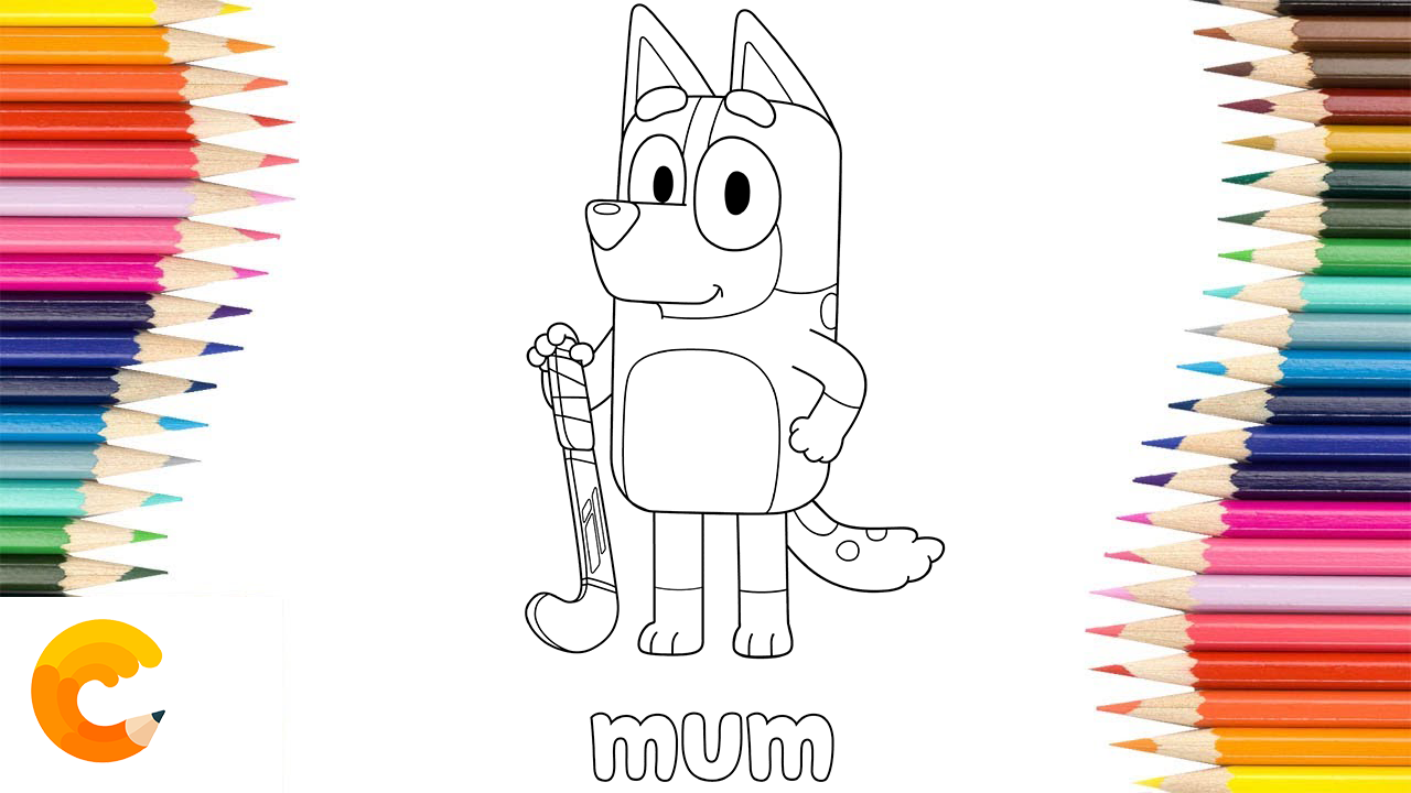 +20 Disney Junior Bluey Coloring Pages