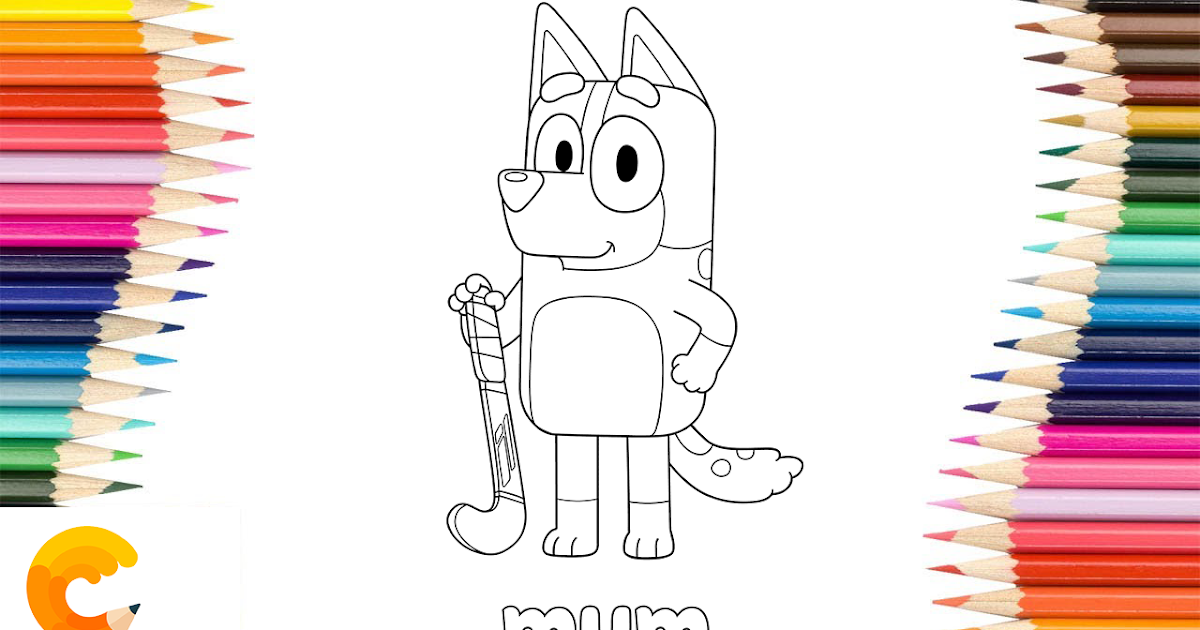 +20 Disney Junior Bluey Coloring Pages