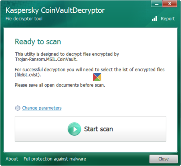 outil de décryptage kaspersky