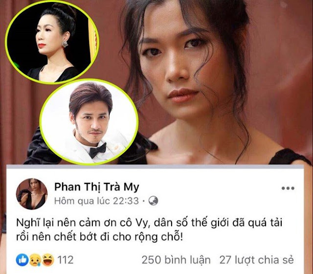 Diễn viên Trà My hết cảm ơn Covid vì giúp “chết bớt cho rộng chỗ” lại tiếp tục gọi dân Việt Nam là “lũ ngu”