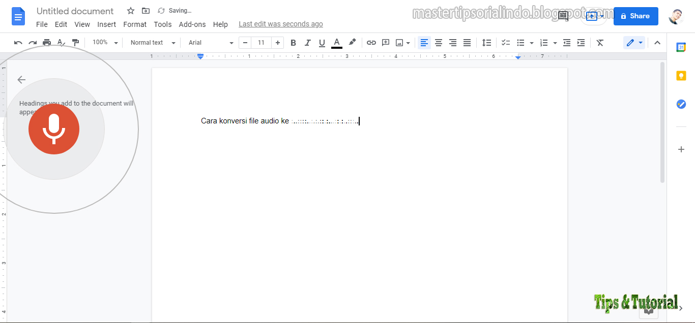 Cara Convert File Audio ke Teks Mastertipsorialindo