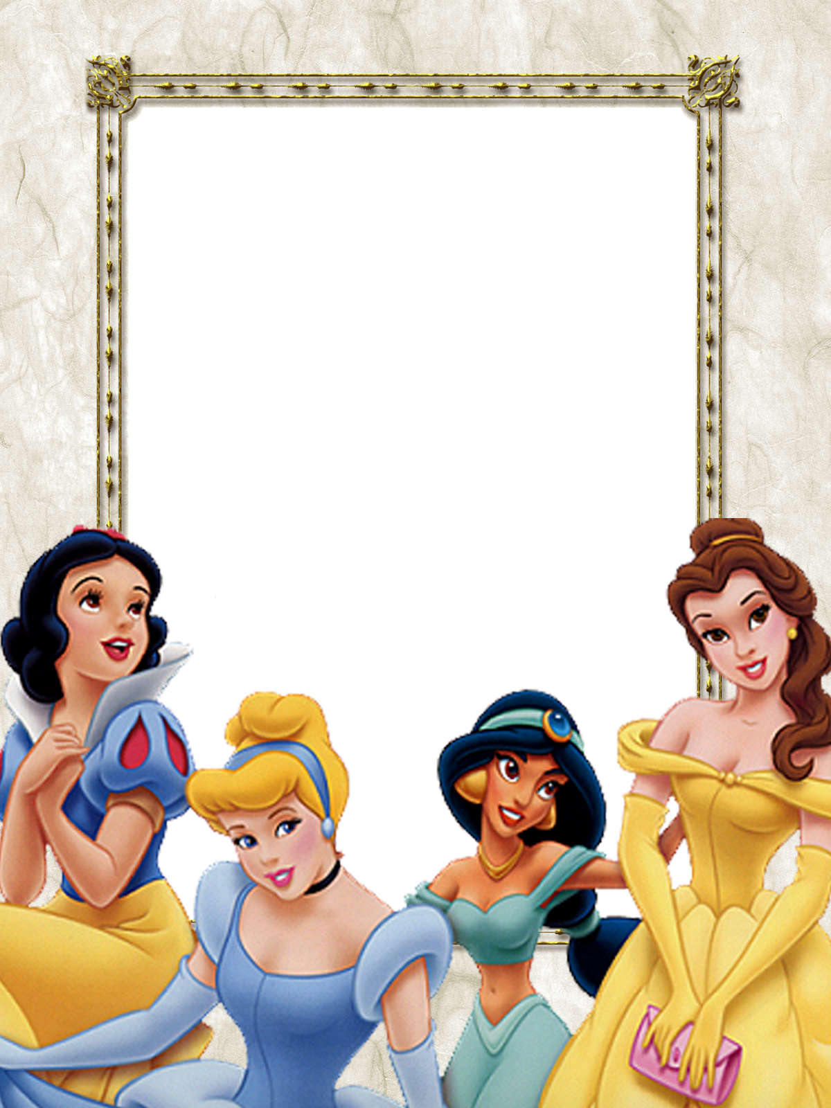 Frames Png Princesas Disney 6 Imagens Para Photoshop