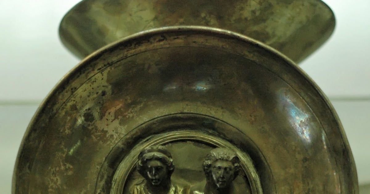 Mercury and Maia inside a silver cup dedicated by the freedman P