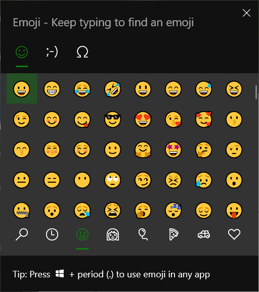 Michael's TechBlog Windows 10 Emojis