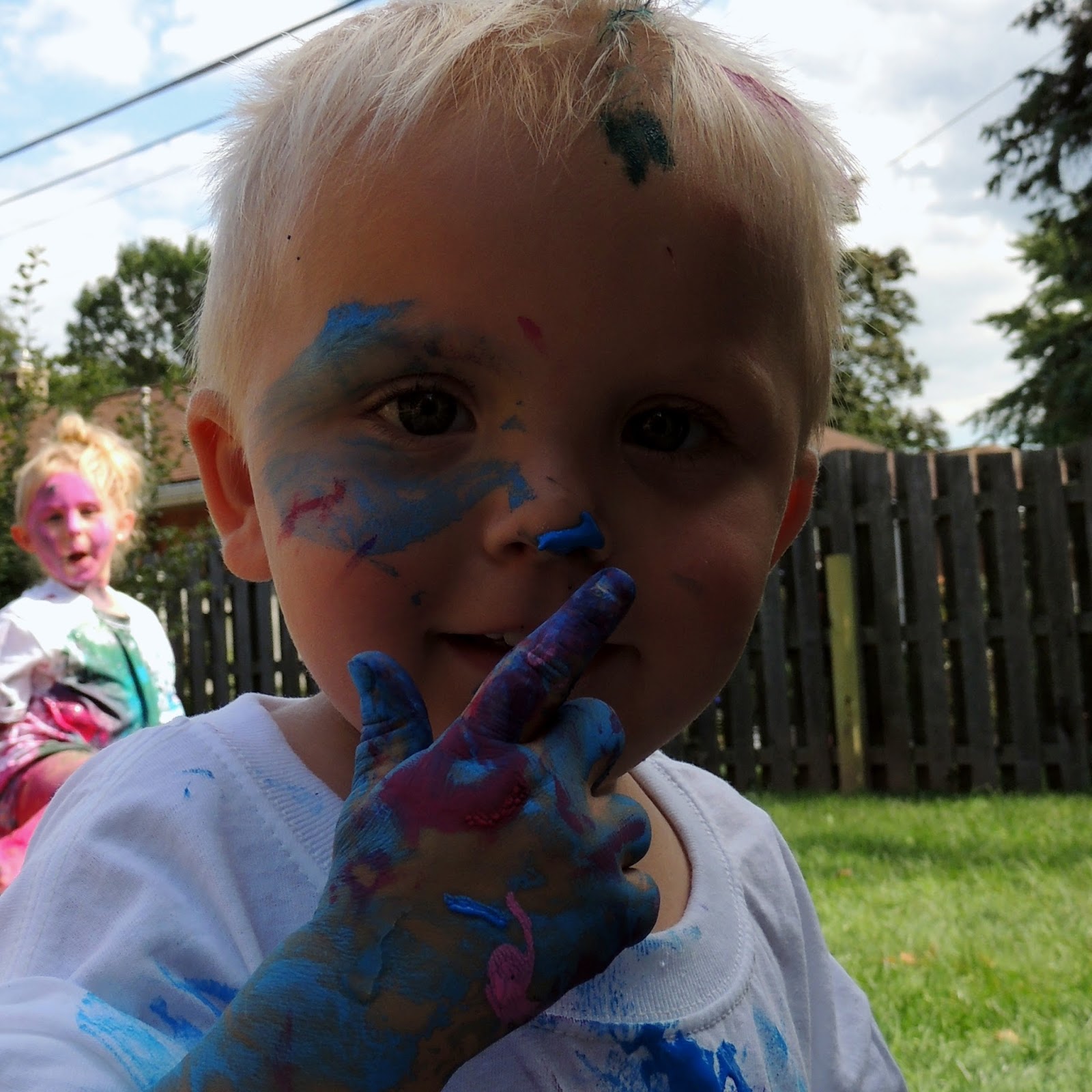 Let's Play Today! by Auntie J Splatter (Body) Painting