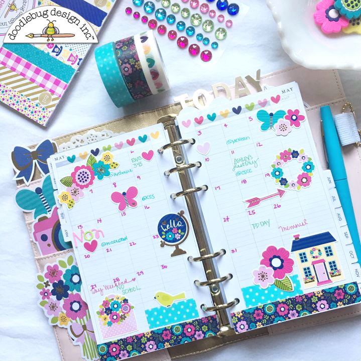 Doodlebug Design Inc Blog Hello Planner Calendar Pages with Anabelle