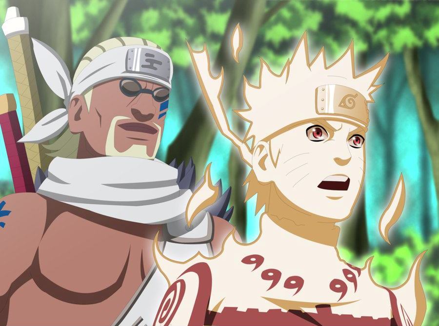 meilleurs images du manga naruto killer bee et naruto