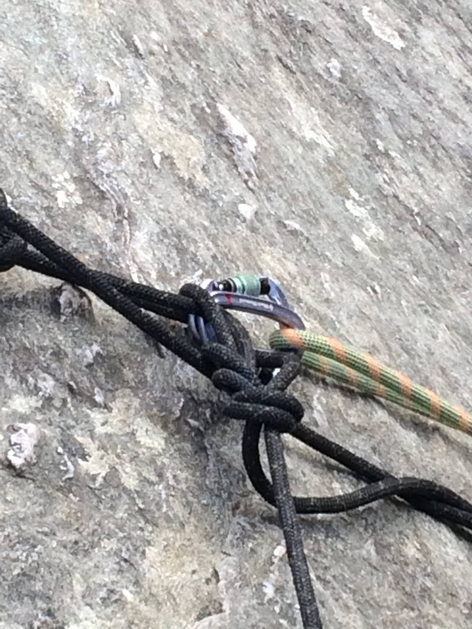 DumbAnchors For a top rope anchor, simple carabiners are best.