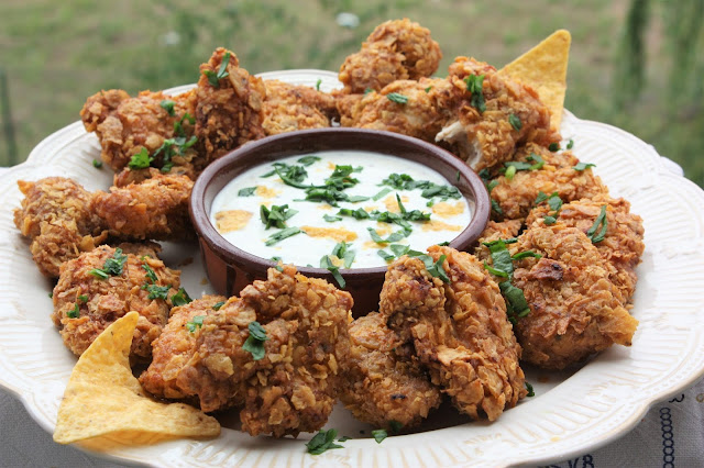 Pollo crujiente de nachos