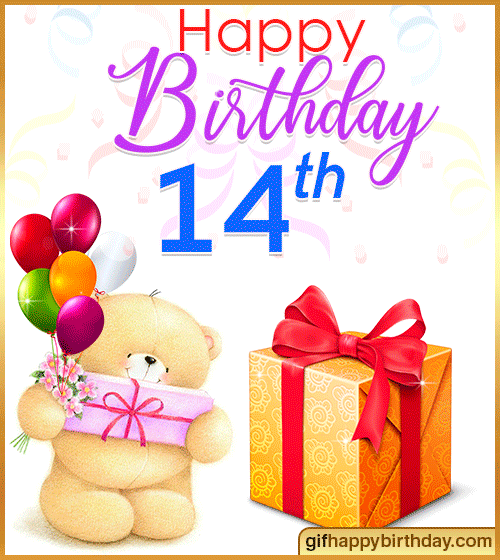 Happy 14th Birthday Niece Happy 14Th Birthday With Animated Gifs