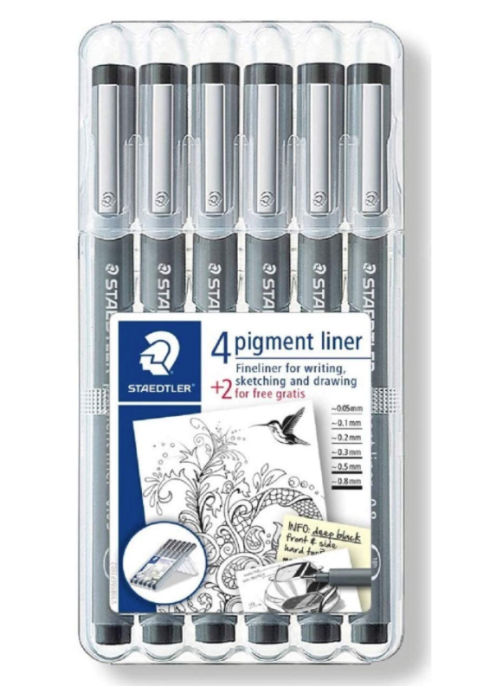 Amazon favorite products - Staedtler liner and journaling pens.