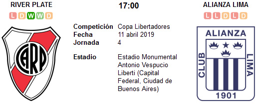 River Plate vs Alianza Lima en VIVO River Plate vs Alianza Lima en VIVO