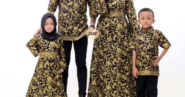 model baju batik pengantin keluarga