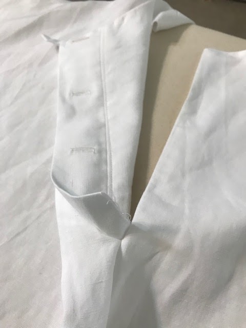 Now Sewing: White LInen again